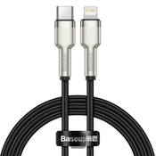 BASEUS CAFULE METAL LIGHTNING CABLE PD20W 100CM BLACK (6953156202061)