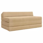 Sofa na razvlacenje Zelena Siva 120 x 60 x 49 cm Tkanina