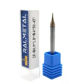Mikro VHM karbidni rezkar 0,9 x 1,8 x 4D x 50 mm TiSiN 55 HRC