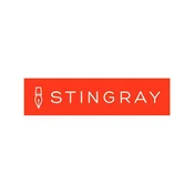 Stingray Škarje 17 cm iz nerjavečega jekla OR/črna