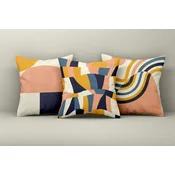 Aberto Design Set dekorativnih jastucnica Asr_plw25-16, 43x43 cm, 3 komada, Šarena