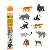 Safari Toob Ogrožene živali kopno 10 figur