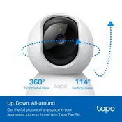 TP-Link Tapo C200P2 Sferičan IP sigurnosna kamera U zatvorenom 1920 x 1080 pikseli Stolni