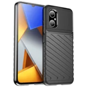Silikonski ovitek Tunder Armor za Poco M5 - črn