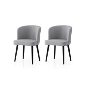 Hanah Home Set stolica Soft-4115 V2, 63x56x103.5 cm, 2 komada, Svetlosive