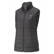 PUMA Sportski prsluk, svijetlosiva / crna