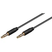 MicroConnect 3,5 mm (4-polni stereo) tanek mini priključek