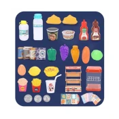 WOOPIE Shop Supermarket blagajna 42 el.