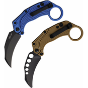 Reate Knives EXO-K Button Lock Blue Black P