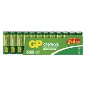 Baterija GP GREENCELL cink-kloridna R6 AA 12 folija 12/1