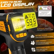 SOVARCATE Infrardeči brezkontaktni termometer -50 °C do 600 °C