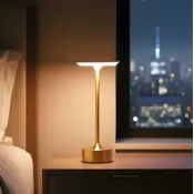 Zatemnjevalna polnilna LED namizna svetilka NEW YORK LED/1,8W/5V 1200 mAh zlata