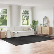 vidaXL Puhasta preproga z lateksom temno siva 240x340 cm