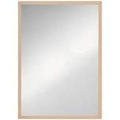 HOMCOM HOMCOM stensko ogledalo MDF, steklo 50D x 2Š x 70V cm naravni les, (5000242293)