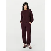 Sinsay - Dres jogger pantalone od terry - karmin