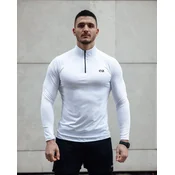 Avenox Muška majica Revolution, Zip kragna, Bela