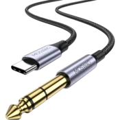 MOSWAG USB-C na 6,35 mm (1/4 TRS) avdio stereo kabel 2 m