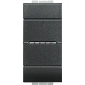 AKSIALNO KRIŽNO STIKALO 1P/16A/250V 1M ANTRACIT L4054