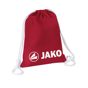 JAKO Športna torba iz blaga  vinsko rdeča / bela