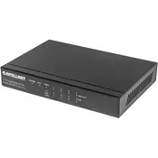 INT 8Port Gbps Ethernet Switch,4xPoE Ports, LCD Screen 561310