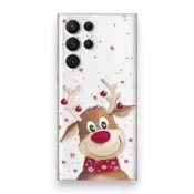 Infostyle Silikonski ovitek Xmas vibe za Samsung Galaxy A14 Prozorna/TPU silikon/Jelen