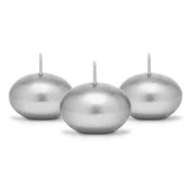 shumee Kovinska lebdeča sveča, srebrna, 4 cm (1 paket/50 kosov)