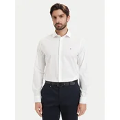 Tommy Hilfiger Srajca Cl Solid MW0MW43749 Bela Regular Fit