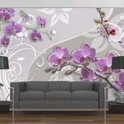 Foto tapeta - Flight of purple orchids 400x280