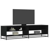 TV ormaric crni 180,5x40x46 cm izradeno drvo