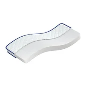 Vidaxl Vzmetnica s spominsko peno bela 80x200x17 cm mehka