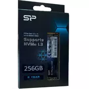 SSD 256GB Silicon Power SP256GBP34A60M28, PCIe Gen3 x4, NVMe, M.2 2280, 2200/1600 MB/s
