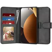 Etui Techsuit Diary Book za Xiaomi Redmi Note 15 Pro Plus/Poco M8 Pro - črn