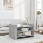 Stolic za kavu siva boja betona 80x50x50 cm konstruirano drvo