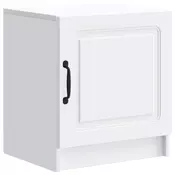 vidaXL Nočna omarica Bela 43 x 34,5 x 47 cm Inženirski les