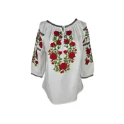 Rody’s forever Bluza za k noši Damenbluse IL26 weiß/rot , marimea M bela
