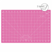 TEXI Podloga za secenje materijala sa kružnim sekacem, 45x30, Roze
