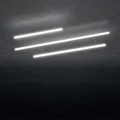 Artemide Abeceda svetlobe linearna viseča svetilka 240 - Dnevna soba/jedilnica - Dizajn - bela - Plastika