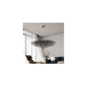 Paul Neuhaus 2031-18 - Viseci luster na sajli ICICLE 15xG9/40W/230V 75x150 cm crna