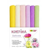 shumee Krep papir 25x100cm MIX Delicate 6 barv 6 rolic