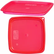 Cambro Pokrov za posodo CamSquares Fresh Pro 5,7/7,6 l 229 x 229 x 19 mm – rdeč
