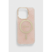 Etui za telefon Guess iPhone 14 Pro 6.1 roza barva