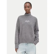Guess Jeans Pulover W6BR09 Z1252 Siva Relaxed Fit