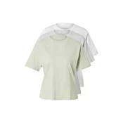 Abercrombie & Fitch Majica siva/pastelno zelena/bela
