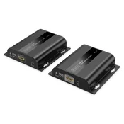 Digitus Podaljšek HDMI 4K/60Hz preko IP kat.6, do 120m/200m, IR kontrola