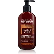 L’Oréal Paris Barber Club čistilni gel za brado obraz in lase 200 ml