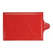 Cheese serving platter, porcelain, 30x18cm, Seasons, Red - Porland