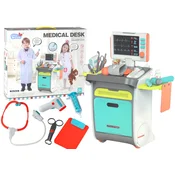 slomart Komplet malega zdravnika LEAN TOYS z vozičkom, RTG, EKG in dodatki