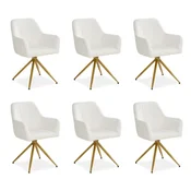Homestyle4U Jedilniški stol set, 56x86x60 cm, bež