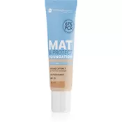 Bell Hypoallergenic dolgoobstojni matirajoči tekoči puder SPF 25 odtenek 07 Sunny 30 g