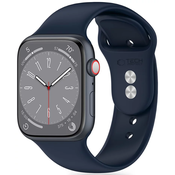 TECH-PROTECT SILICONE APPLE WATCH 4 / 5 / 6 / 7 / 8 / 9 / SE / ULTRA 1 / 2 (42 / 44 / 45 / 49 MM) STORM BLUE (5906302310029)